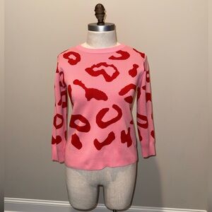 Pink & Red Sweater